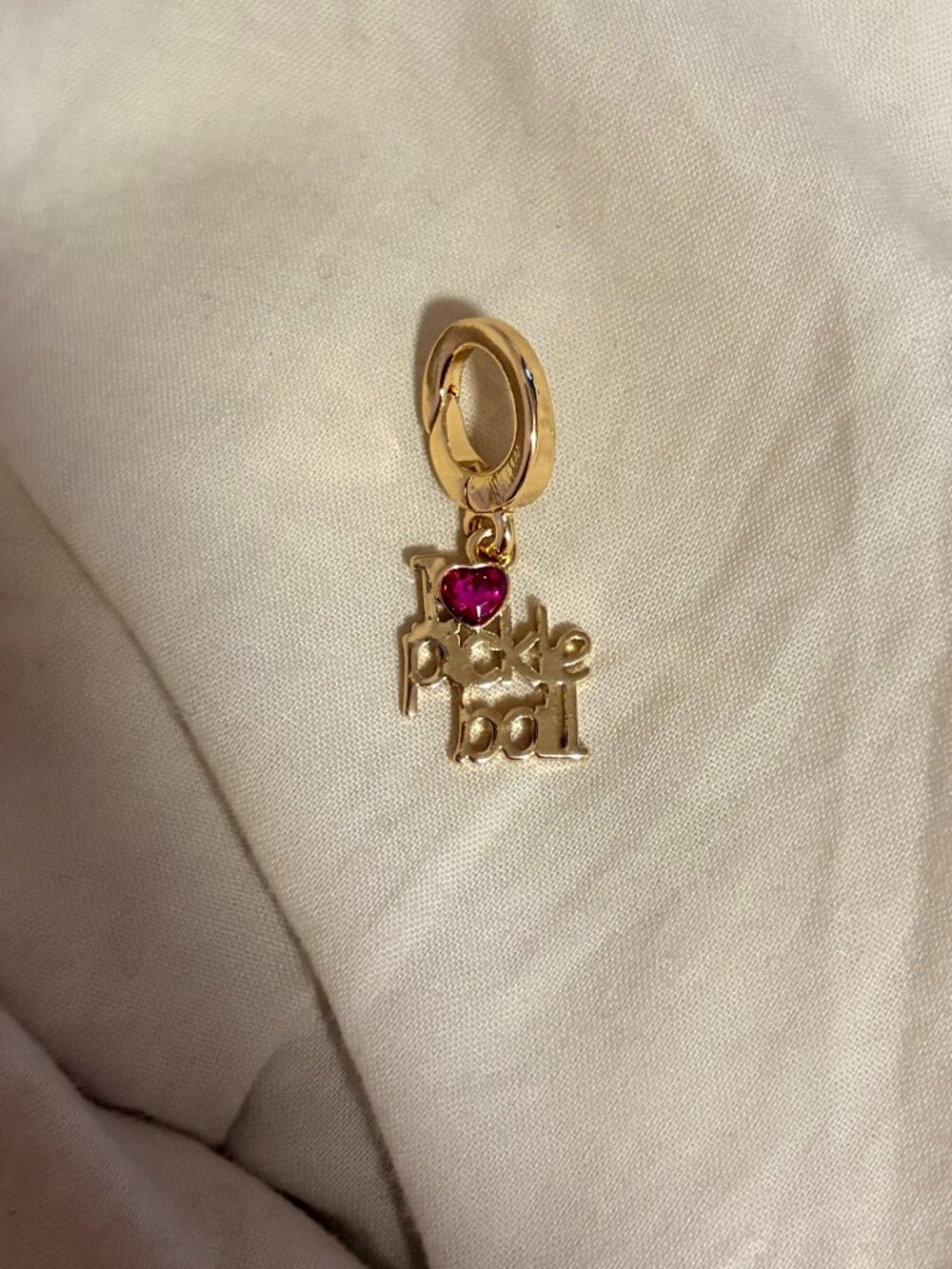 Free People I Heart Pickleball Mini Charm Pendant Preppy Sporty Key Chain